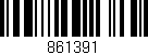 Código de barras (EAN, GTIN, SKU, ISBN): '861391'