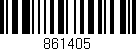 Código de barras (EAN, GTIN, SKU, ISBN): '861405'