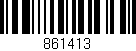Código de barras (EAN, GTIN, SKU, ISBN): '861413'