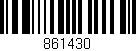 Código de barras (EAN, GTIN, SKU, ISBN): '861430'