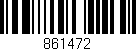 Código de barras (EAN, GTIN, SKU, ISBN): '861472'