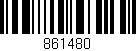 Código de barras (EAN, GTIN, SKU, ISBN): '861480'