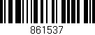 Código de barras (EAN, GTIN, SKU, ISBN): '861537'