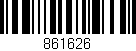 Código de barras (EAN, GTIN, SKU, ISBN): '861626'