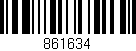 Código de barras (EAN, GTIN, SKU, ISBN): '861634'