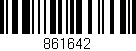 Código de barras (EAN, GTIN, SKU, ISBN): '861642'