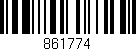 Código de barras (EAN, GTIN, SKU, ISBN): '861774'