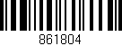 Código de barras (EAN, GTIN, SKU, ISBN): '861804'