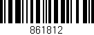Código de barras (EAN, GTIN, SKU, ISBN): '861812'