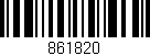 Código de barras (EAN, GTIN, SKU, ISBN): '861820'