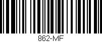 Código de barras (EAN, GTIN, SKU, ISBN): '862-MF'
