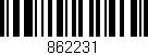 Código de barras (EAN, GTIN, SKU, ISBN): '862231'