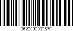 Código de barras (EAN, GTIN, SKU, ISBN): '8622803802678'