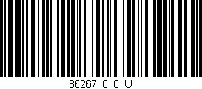 Código de barras (EAN, GTIN, SKU, ISBN): '86267_0_0_U'