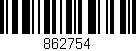 Código de barras (EAN, GTIN, SKU, ISBN): '862754'