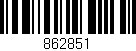 Código de barras (EAN, GTIN, SKU, ISBN): '862851'