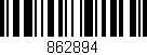 Código de barras (EAN, GTIN, SKU, ISBN): '862894'