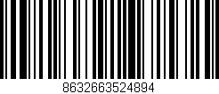 Código de barras (EAN, GTIN, SKU, ISBN): '8632663524894'