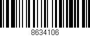 Código de barras (EAN, GTIN, SKU, ISBN): '8634106'