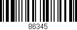 Código de barras (EAN, GTIN, SKU, ISBN): '86345'