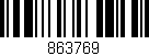Código de barras (EAN, GTIN, SKU, ISBN): '863769'