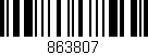 Código de barras (EAN, GTIN, SKU, ISBN): '863807'