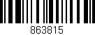 Código de barras (EAN, GTIN, SKU, ISBN): '863815'
