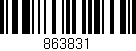Código de barras (EAN, GTIN, SKU, ISBN): '863831'