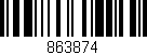 Código de barras (EAN, GTIN, SKU, ISBN): '863874'