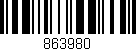 Código de barras (EAN, GTIN, SKU, ISBN): '863980'