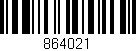 Código de barras (EAN, GTIN, SKU, ISBN): '864021'