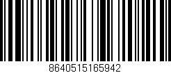 Código de barras (EAN, GTIN, SKU, ISBN): '8640515165942'
