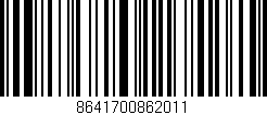 Código de barras (EAN, GTIN, SKU, ISBN): '8641700862011'