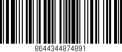 Código de barras (EAN, GTIN, SKU, ISBN): '8644344874891'