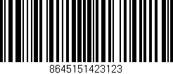 Código de barras (EAN, GTIN, SKU, ISBN): '8645151423123'