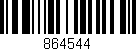 Código de barras (EAN, GTIN, SKU, ISBN): '864544'