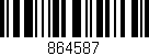 Código de barras (EAN, GTIN, SKU, ISBN): '864587'