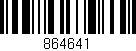Código de barras (EAN, GTIN, SKU, ISBN): '864641'
