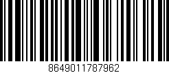 Código de barras (EAN, GTIN, SKU, ISBN): '8649011787962'