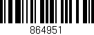 Código de barras (EAN, GTIN, SKU, ISBN): '864951'