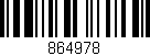 Código de barras (EAN, GTIN, SKU, ISBN): '864978'