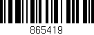 Código de barras (EAN, GTIN, SKU, ISBN): '865419'