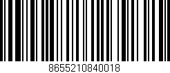Código de barras (EAN, GTIN, SKU, ISBN): '8655210840018'