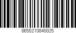 Código de barras (EAN, GTIN, SKU, ISBN): '8655210840025'