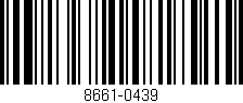 Código de barras (EAN, GTIN, SKU, ISBN): '8661-0439'