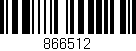 Código de barras (EAN, GTIN, SKU, ISBN): '866512'