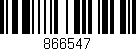 Código de barras (EAN, GTIN, SKU, ISBN): '866547'