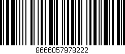Código de barras (EAN, GTIN, SKU, ISBN): '8666057978222'