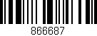 Código de barras (EAN, GTIN, SKU, ISBN): '866687'