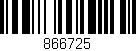 Código de barras (EAN, GTIN, SKU, ISBN): '866725'